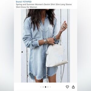 Denim shirt dress